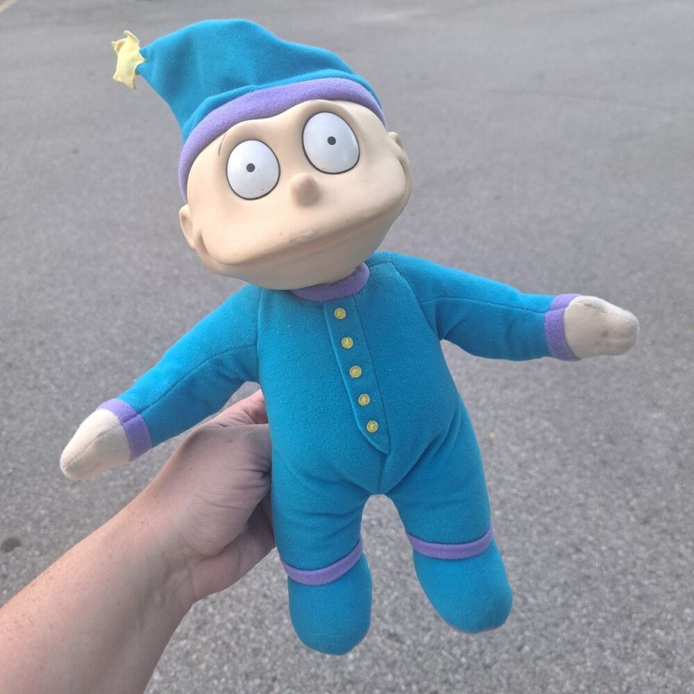 Rugrats Tommy Pickles Slumber Party Toy Plush Doll Viacom 1997 Nickelodeon Blue